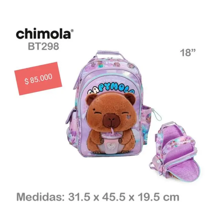 Mochilas Chimola 18 Pulgadas. Vuelta al cole febrero 26