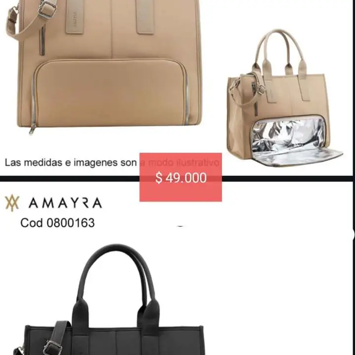Carteras/bolsos. Pedido llega el lunes 13/04/26