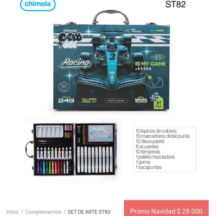 Set de arte chimola &trendy. Promo navidad