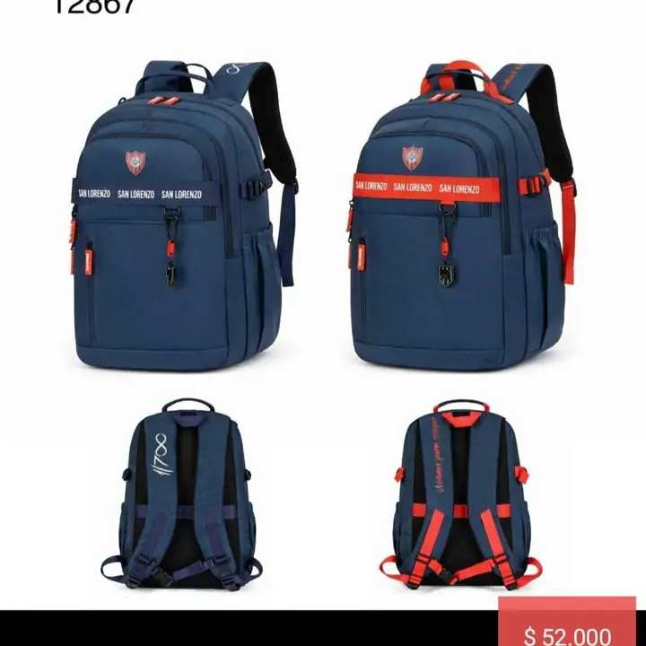 Mochilas & riñoneras fútbol. Pedido llega el 23/04/26