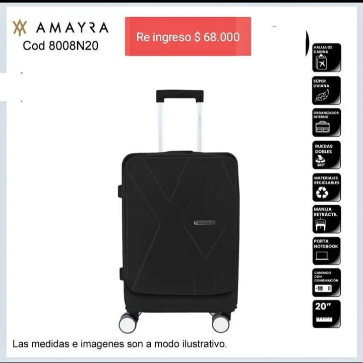 Valijas 20 pulgadas.. para cabina