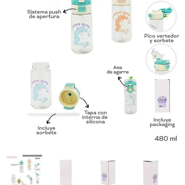 Vasos y botellas Agosto 2026