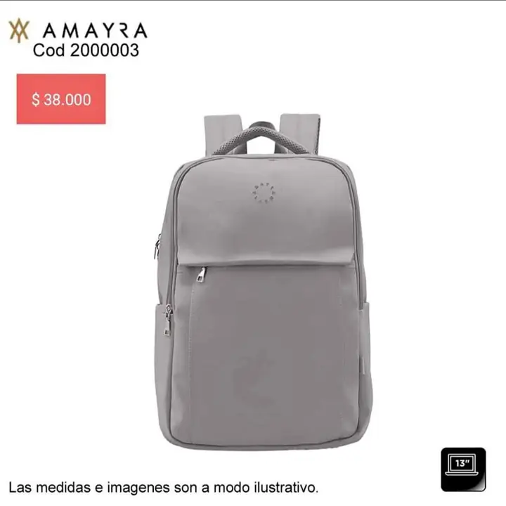 Mochilas varias. Septiembre 26