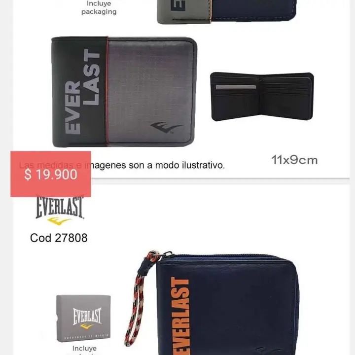 Billeteras hombre. Febrero 2025