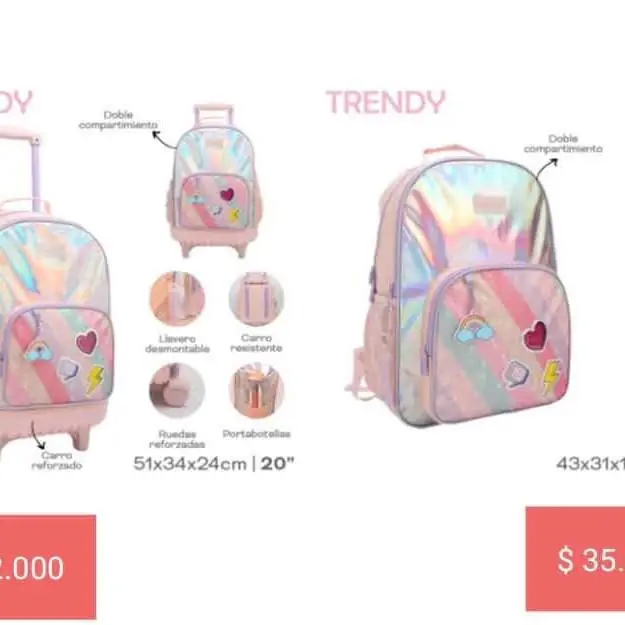 Mochilas para ellas. para el