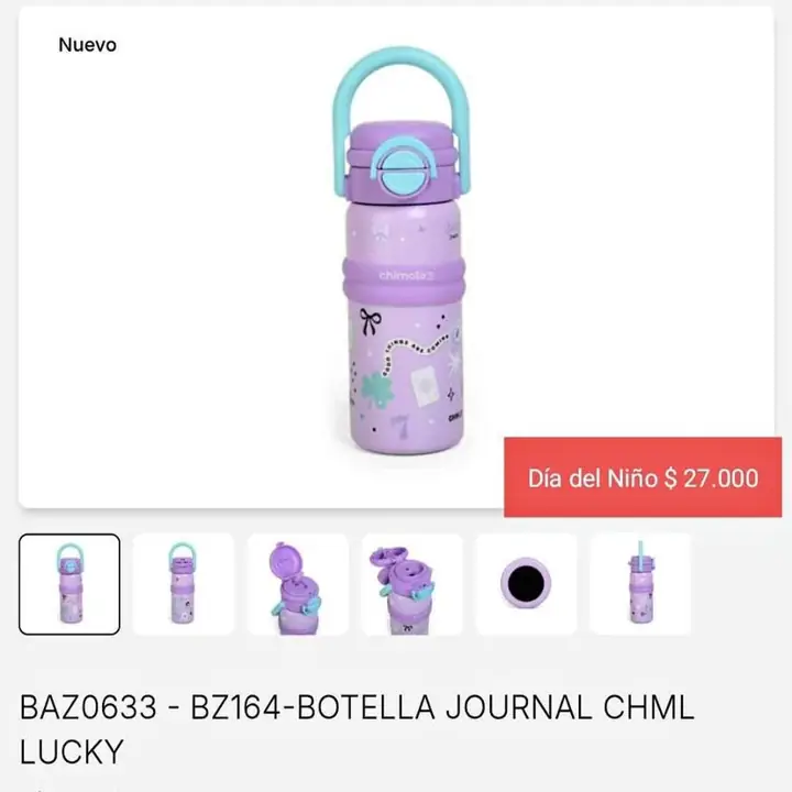 Botellitas chimola. Día del niño. Agosto 26