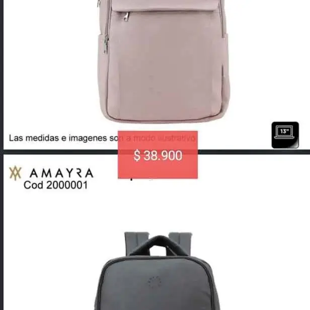 Mochilas varias. Septiembre 2026