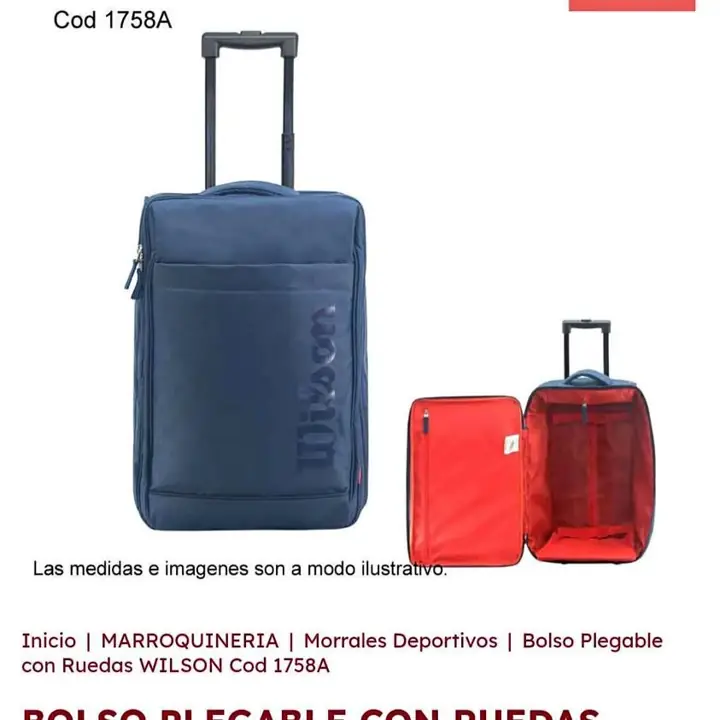 Valijas carry on. Septiembre 2026