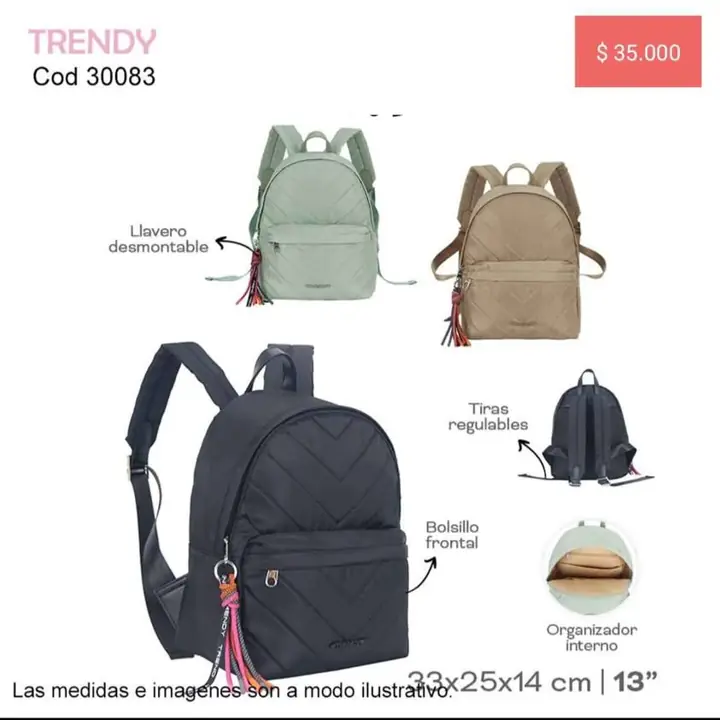 Mochilas urbanas mujer. Pedido llega viernes 06/02/26