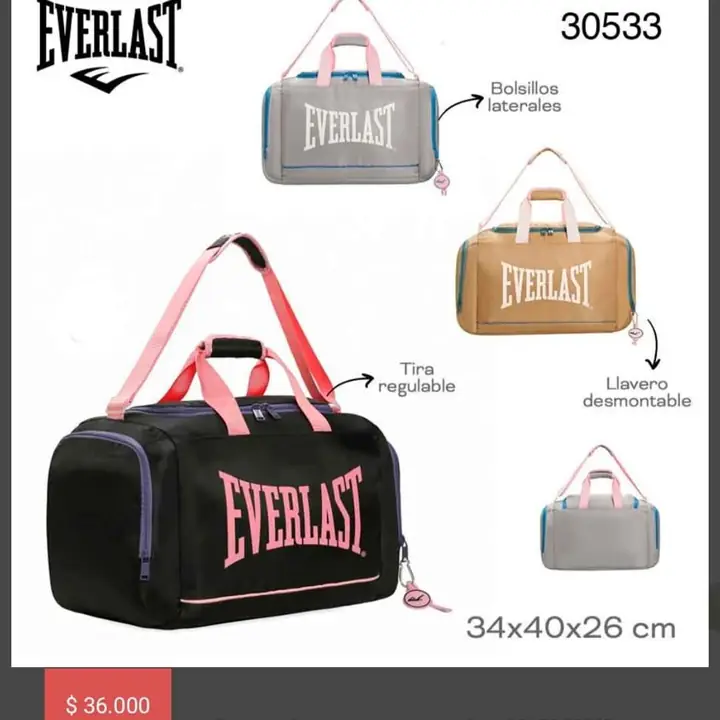 Bolsos deportivos/viaje. Enero 2026