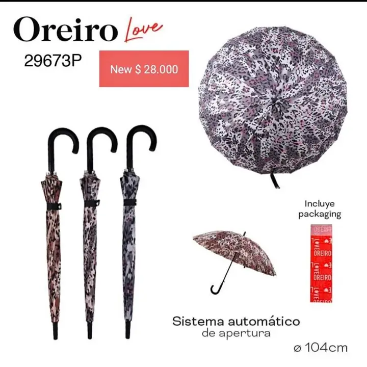 Paraguas Oreiro.dia de la madre 26. Entrega inmediata