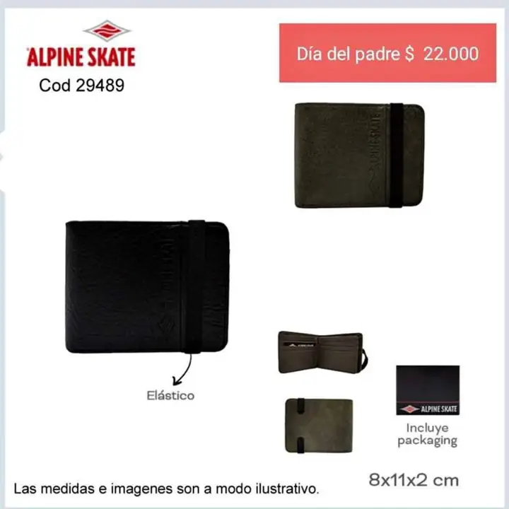 Billeteras & más. Pedido llega sta rosa Lunes 22/06/26