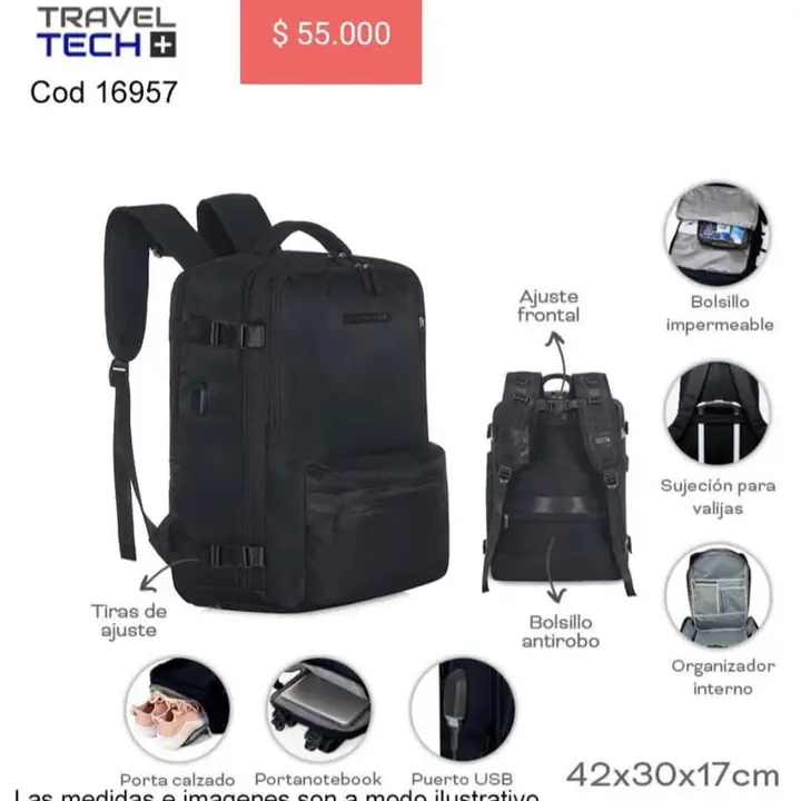 Mochilas & bolsas de viaje. Llega jueves 21/11/24