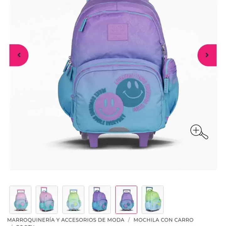 Mochilas con carro 18 p. Pedido llega STA rsa viernes 06/02/26
