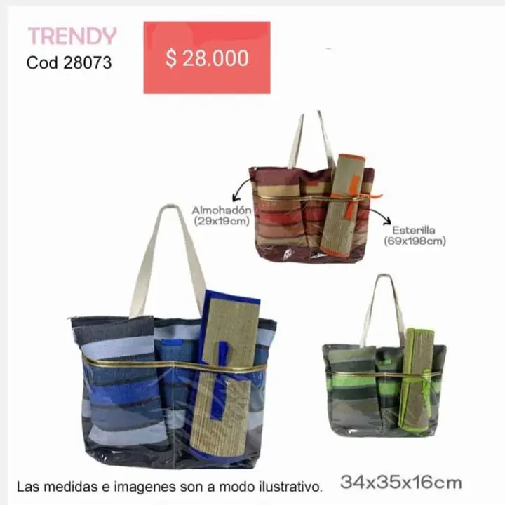 Bolsos playeros. Oct 24