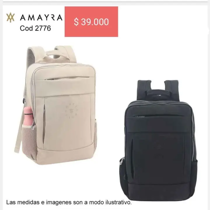 Mochilas urbanas. Pedido llega el 04/04/25