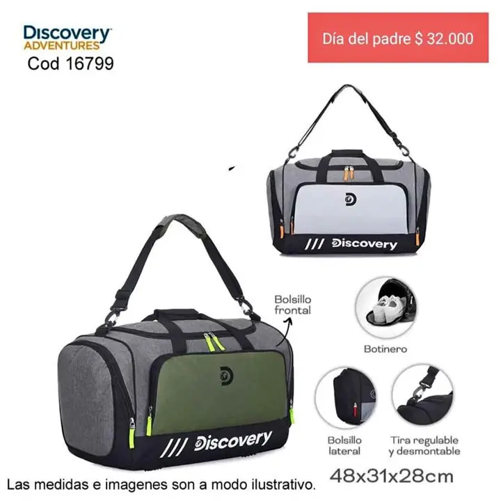 Bolsos deportivos y de viaje . Dia del padre. Pedido llega el 05/06/26