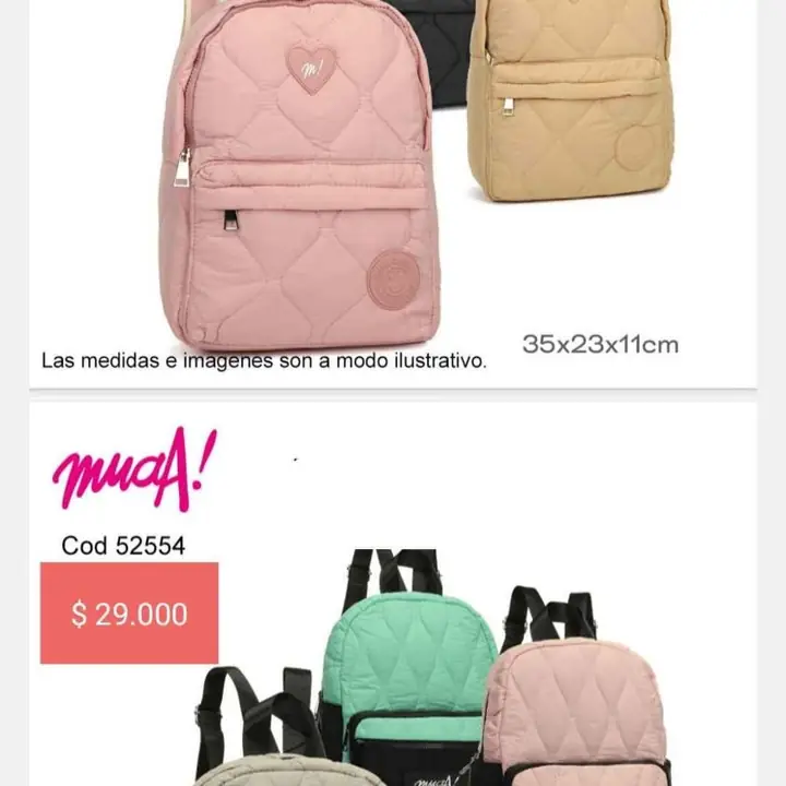 Mochilas urbanas & Maternales. Promo No 24