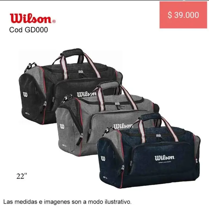 Bolsos deportivos. Pedido llega el 19/12/24
