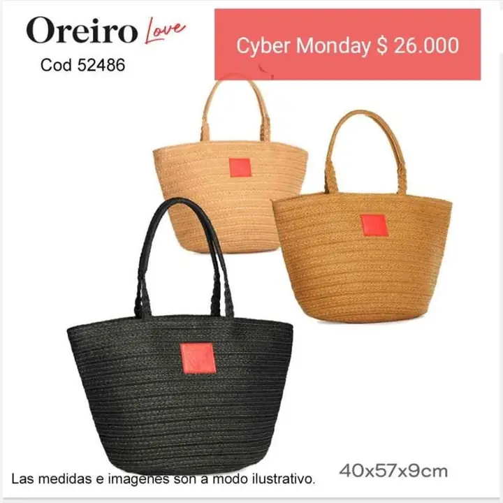 Bolsos playeros. Cyber monday