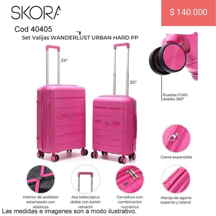 Valijas skora & chimola SET x 2. promo hasta 30/08/25