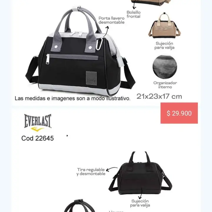 Bolsos playeros. Pedido llega STA rsa el 09/01/26