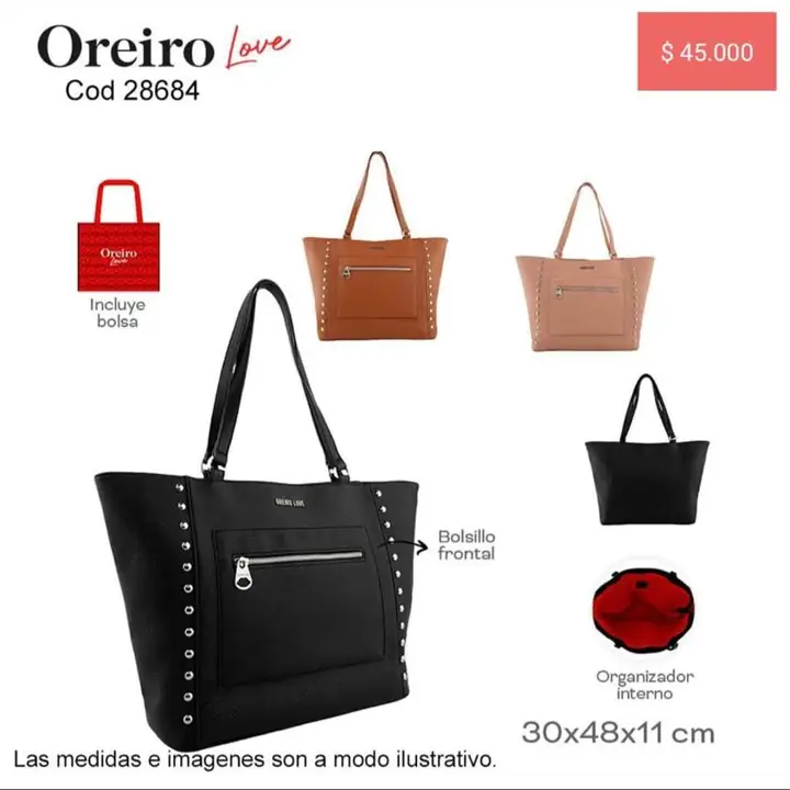 Carteras & más las Oreiro pedido llega a STA rsa el 12/12/25