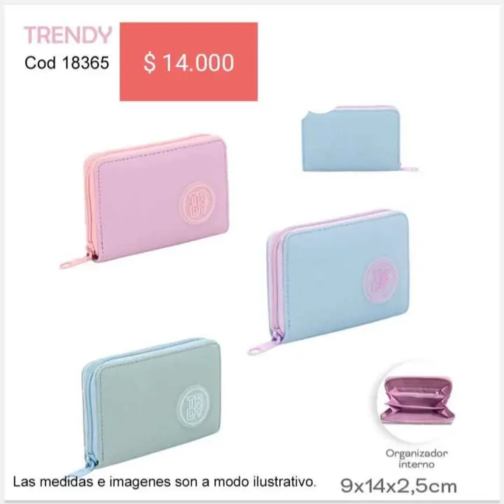 Billeteras Trendy. Navidad 2024