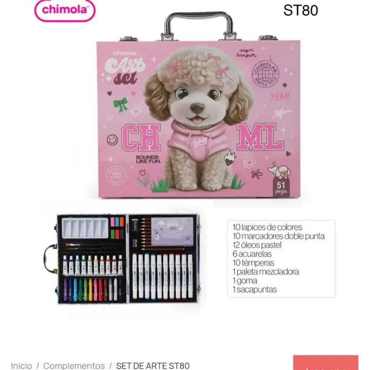 Set de arte. Pedido llega STA rsa martes 16/12/25