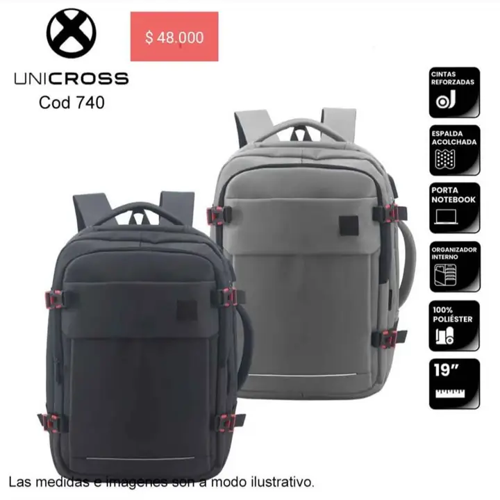 Mochilas de viaje. Pedido llega el 23/04/26