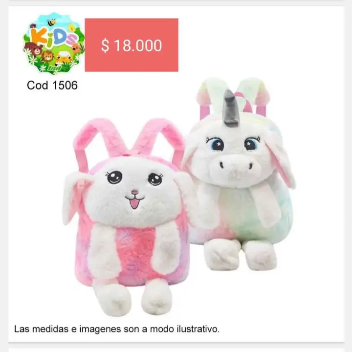 Mochilas infantiles. Navidad 2024