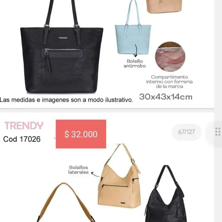 Carteras varias marcas SS 24/25. Octubre 2024