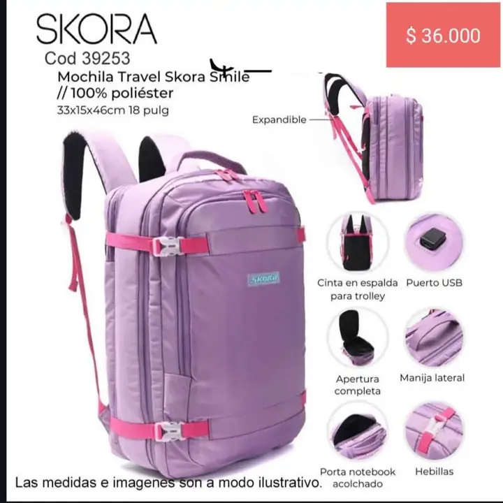 Mochila de viaje. Pedido llega el 20/07. Llevo yo