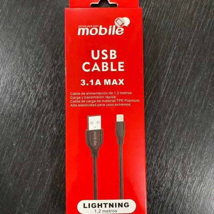 Cable USB ficha común Carga rápida