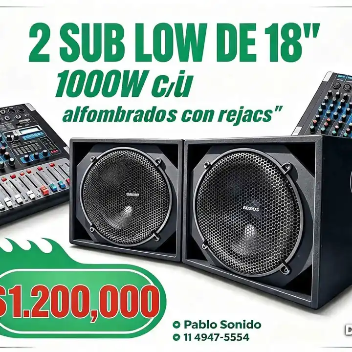Vendo sub low 18