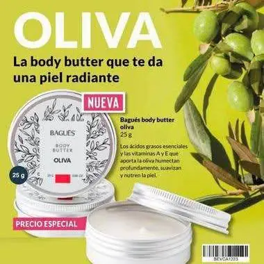 Body Butter de Oliva x 25 gramos BAGUES