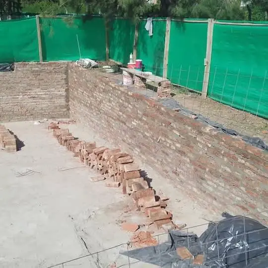 Se hacen piletas de hormigón