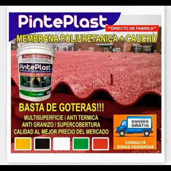 Pintura impermeabilizante con caucho