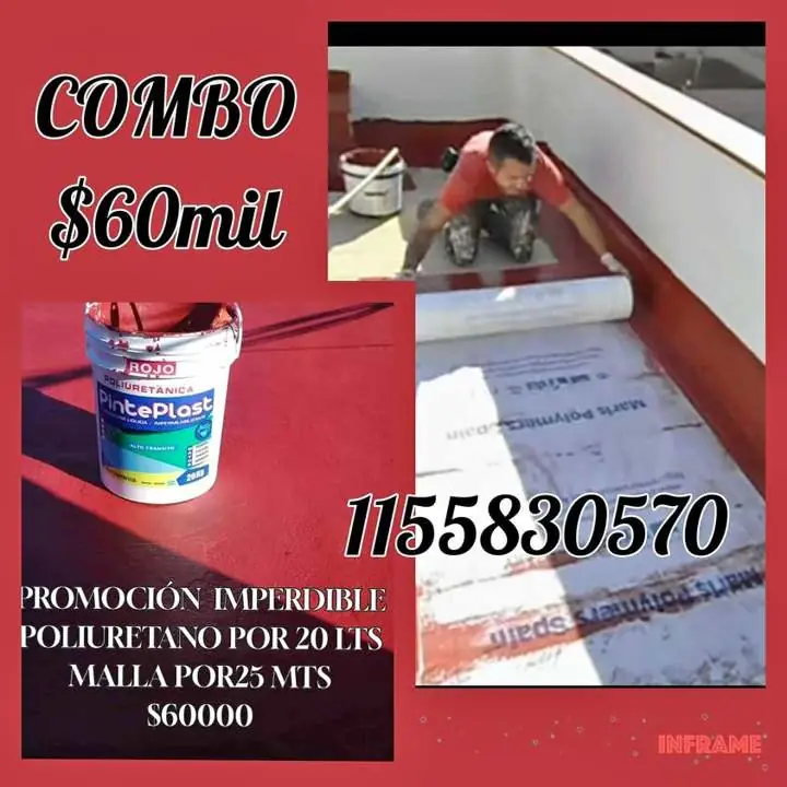 Tenemos todo para impermeabilizar ! Membrana líquida, poliuretano, y con microcaucho