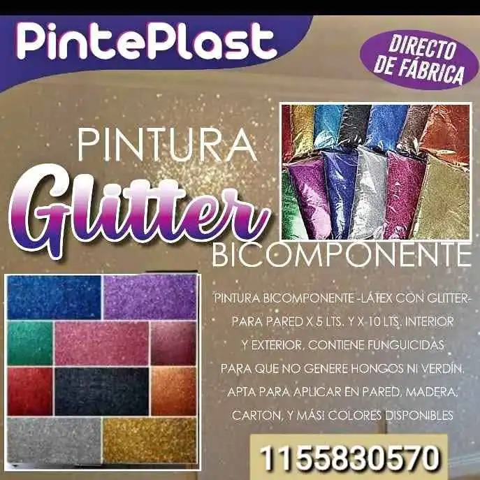 Pintura con glitter