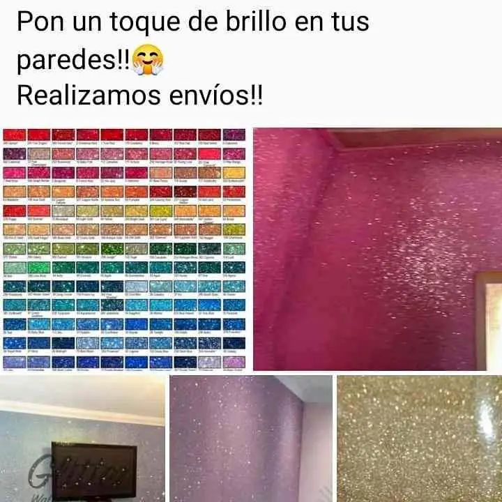 Pintura bicomponente con glitter