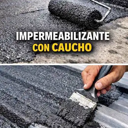 Pintura impermeabilizante Membrana impermeabilizante con microcaucho