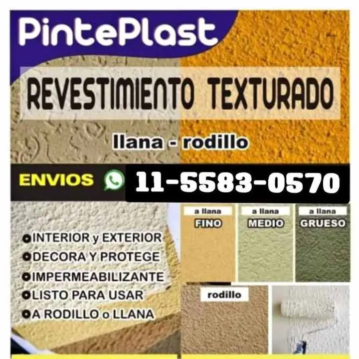 Revestimiento texturado impermeabilizante Interior y Exterior