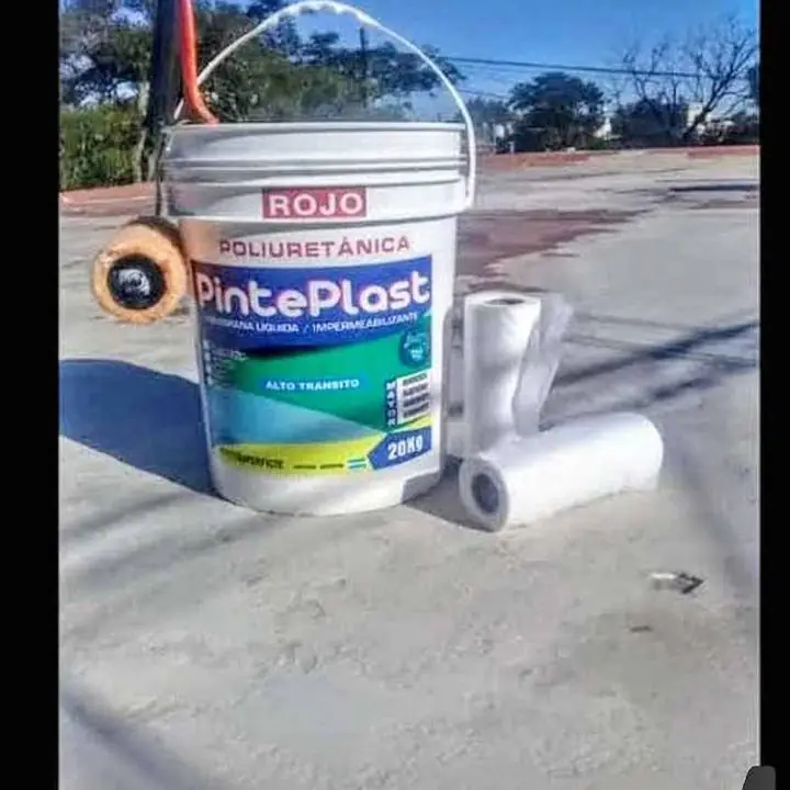 Membrana liquida poliuretano Venda fibrada, Balde por 10 lts Todo para la impermeabilizacion