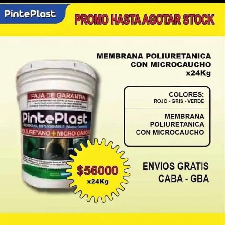 Membrana con caucho