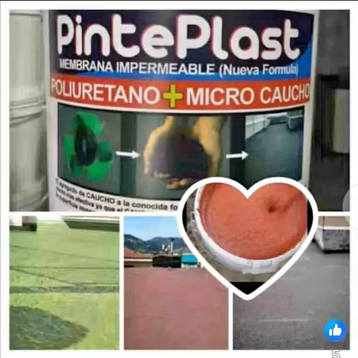Membrana micro caucho Es impermeabilizante múltiples superficie lozas y chapas