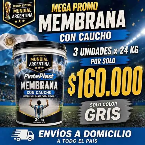 Membrana caucho 24 kg $58000 PROMOCIÓN