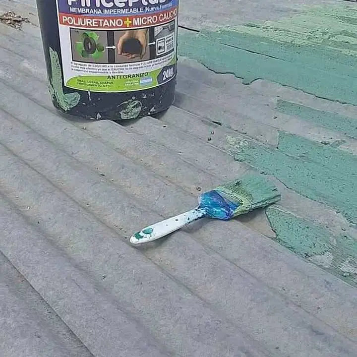 Impermeabiliza con membrana con caucho . Decile chau a las goteras!
