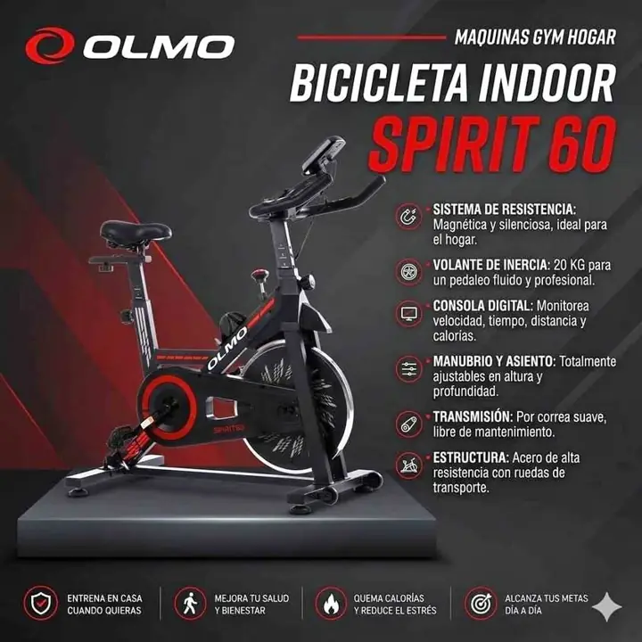 Bicicleta indoor olmo spirit 60