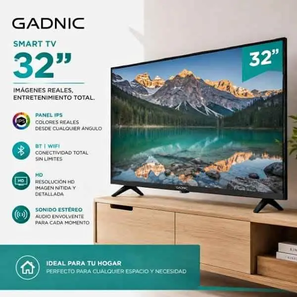 ¡Nuevo ingreso smart TV Gadnic 32” C/Android